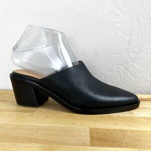 Madewell Black Leather Mules